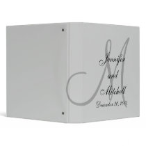 Wedding Monogram Name Date Planner Keepsake Binder by monogramgallery Wedding Monogram Name Date Planner Keepsake Binder