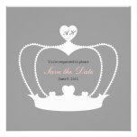 Wedding Monogram Save the Date Announcement