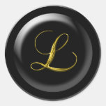 Wedding Monogram Seal L Stickers