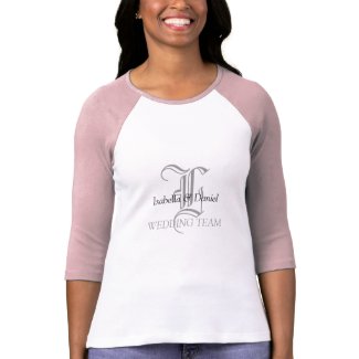 Wedding Monogram Tshirt Gifts