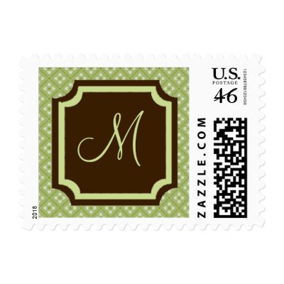 Wedding Monograms Postage Stamps by MonogramGifts