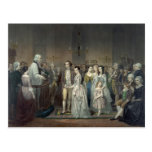Wedding of George Washington postcard