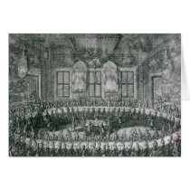 Wedding of Peter I  and Catherine  in the Winter Card
