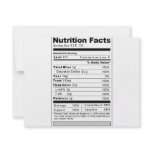 Wedding or Anniversary Sweet Funny Nutrition Label Custom Announcement