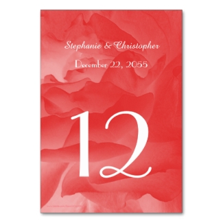 Wedding or Anniversary Table Number