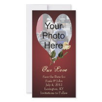 Wedding or Valentine Custom Photo Card photo cards