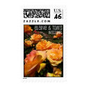 Wedding Orange Rose - Names postage by bluehawaii218 Wedding Orange Rose - Names postage