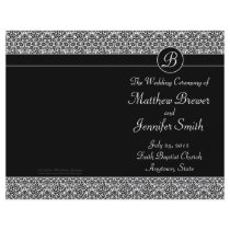 Wedding Order of Service and Ceremony Program Custom Flyer