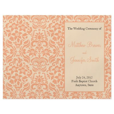 Wedding Order of Service and Ceremony Program Flyer Design