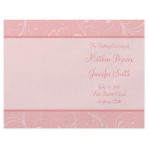 Wedding Order of Service and Ceremony Program Flyer Design