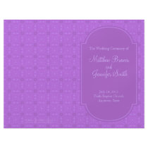 Wedding Order of Service and Ceremony Program Custom Flyer