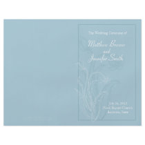 Wedding Order of Service and Ceremony Program Custom Flyer
