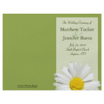 Wedding Order of Service and Ceremony Program Flyer Design