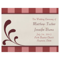 Wedding Order of Service and Ceremony Program Flyer