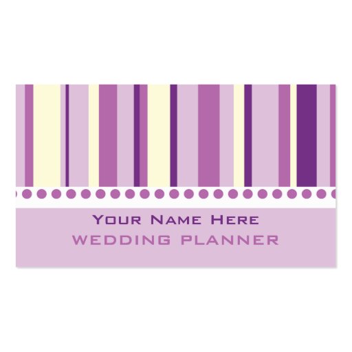 Wedding Organizer Business Cards (front side)