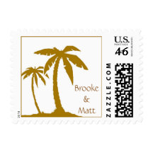 wedding palms postage stamps