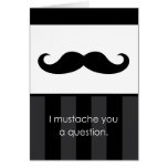 Wedding Party Best Man Mustache Request Card