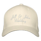 basic_structured_flexfit_cap - Wedding Couple Names Hat. Customize with your information and give to all involved in your wedding.
