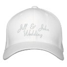 basic_structured_flexfit_cap - Wedding Couple Names Hat. Customize with your information and give to all involved in your wedding.