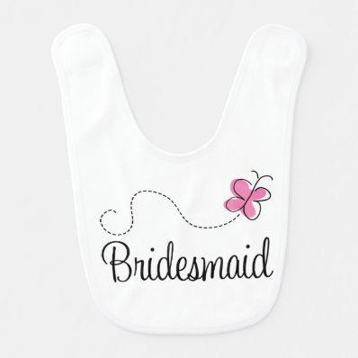 Wedding Party Bridesmaid Baby Bib