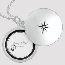 Wedding Party Gift Music Notes Locket necklaces