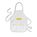 Wedding Party Golden Yellow Vintage Style Banner Apron