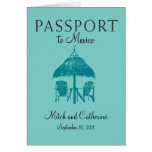 Wedding Passport Invitation to Mexico Cards
