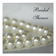Wedding Pearls Bridal Shower Invitation
