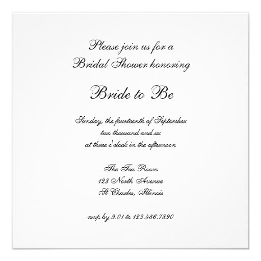 Wedding Pearls Bridal Shower Invitation
