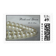 Wedding Pearls Postage Stamps