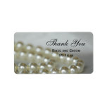 Wedding Pearls Thank You Label