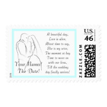 Wedding peom with name and date - ... - Customized postage