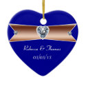 Wedding Personalized Diamond Ornament