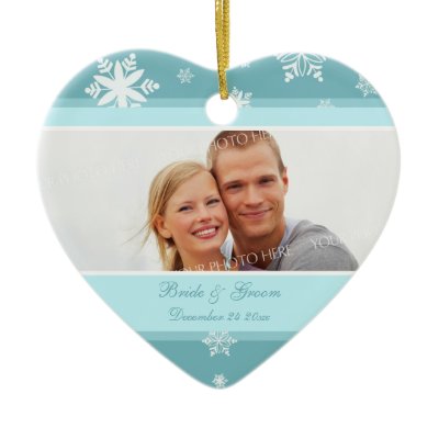 Wedding Photo Christmas Ornament