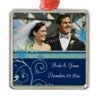Wedding Photo Christmas Ornament