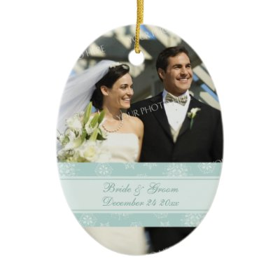 Wedding Photo Christmas Ornament