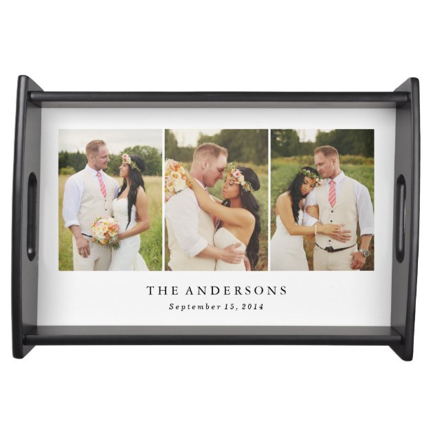 Wedding Photo Collage | Serving Tray