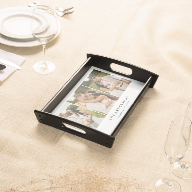 Wedding Photo Collage | Serving Tray