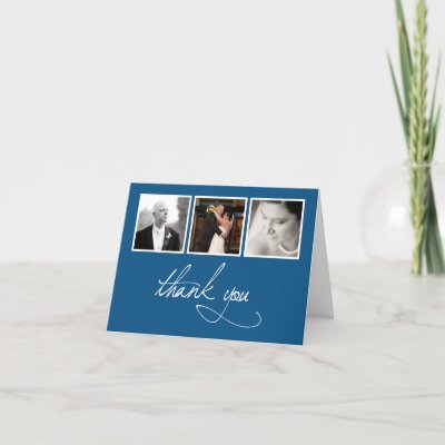 Wedding Photo Collage - Thank You Greeting Card