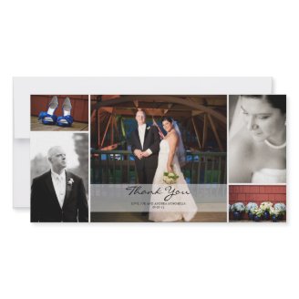 Wedding Photo Collage - Thank You Photo Cards