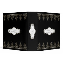 Wedding Photo or Scrapbook Baroque Swirl Circle Binders