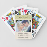 Wedding Photo Personalized Playing Cards