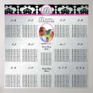 Wedding Photo Seating Chart print