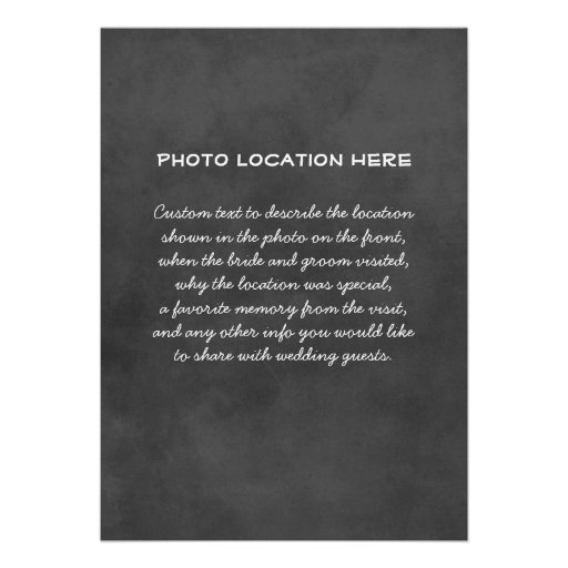 Wedding Photo Table Number Cards | Chalkboard