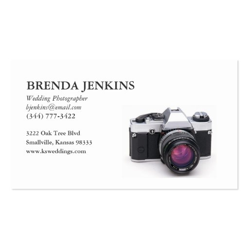 Wedding Photographer Business Card... - Customized (front side)