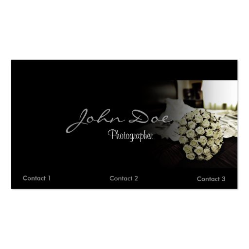 Wedding Photography Business card (front side)