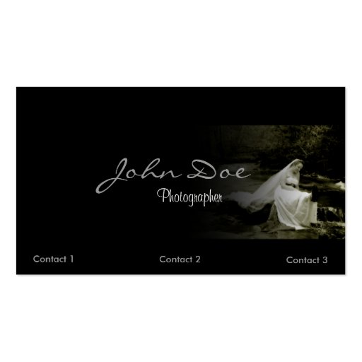 Wedding Photography Business card (front side)