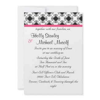wedding,pink,black,fancy,classy,invatation,cute invitation