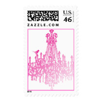 WEDDING PINK CHANDELIER STAMPS