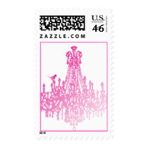 WEDDING PINK CHANDELIER  STAMPS